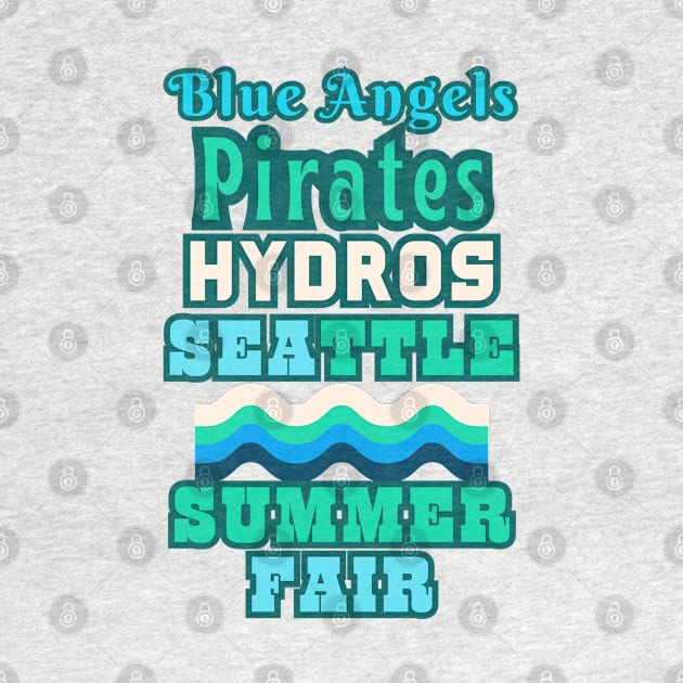 RETRO SUMMER 2023 SEATTLE SEAFAIR FUN. Blue Angels, Hydros, Parades, Pirates and More! by SwagOMart